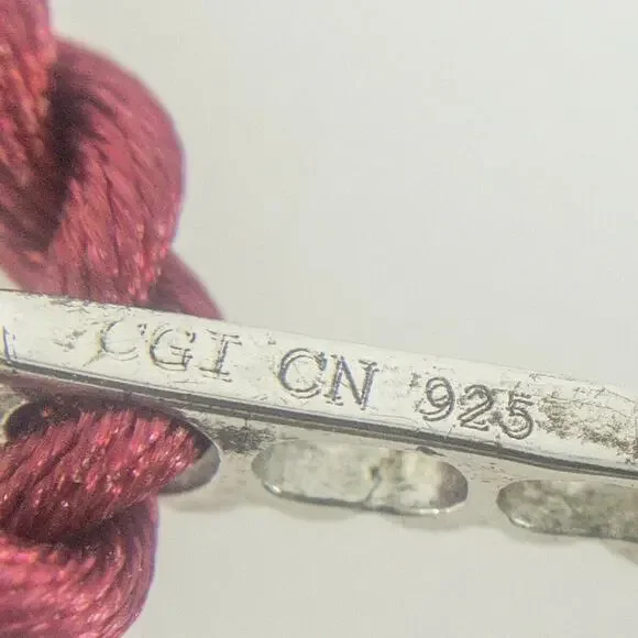 Sterling Silver Burma Ruby & Pearl Pendant Necklace - Picture 5 of 9